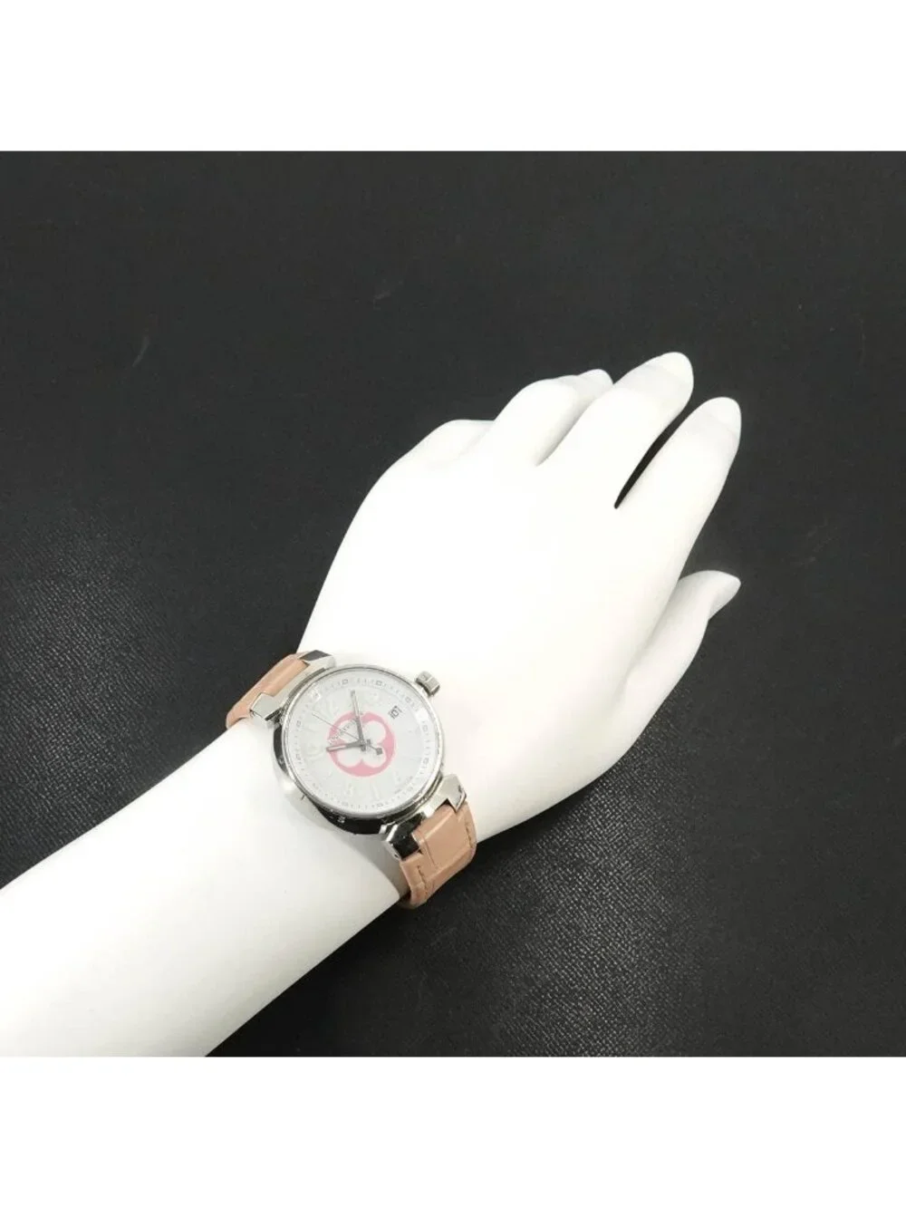 Louis Vuitton Tambour Watch White Quartz